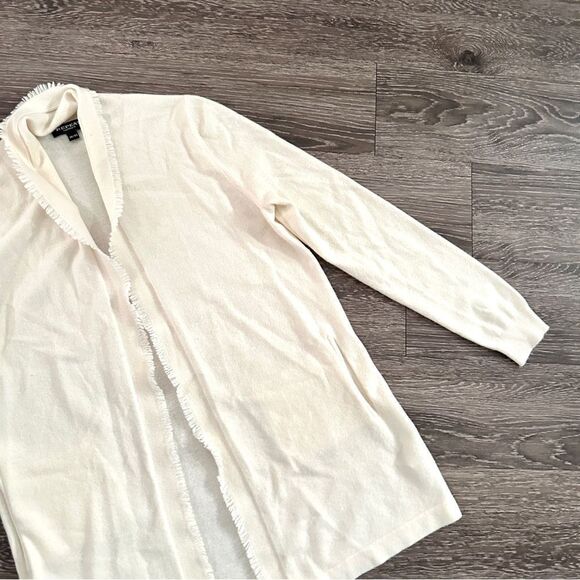 Repeat Cashmere 100% cashmere open fringe cardigan - Picture 4 of 9